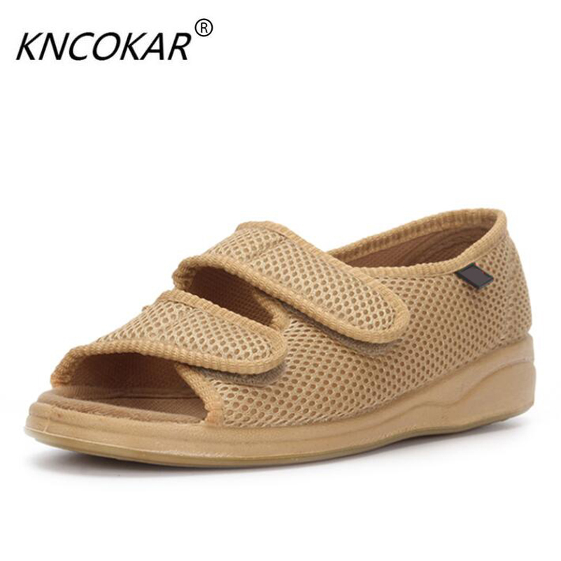 Women'S Shoes Back To School - Peep-toe diabetic foot enlargement magic stick