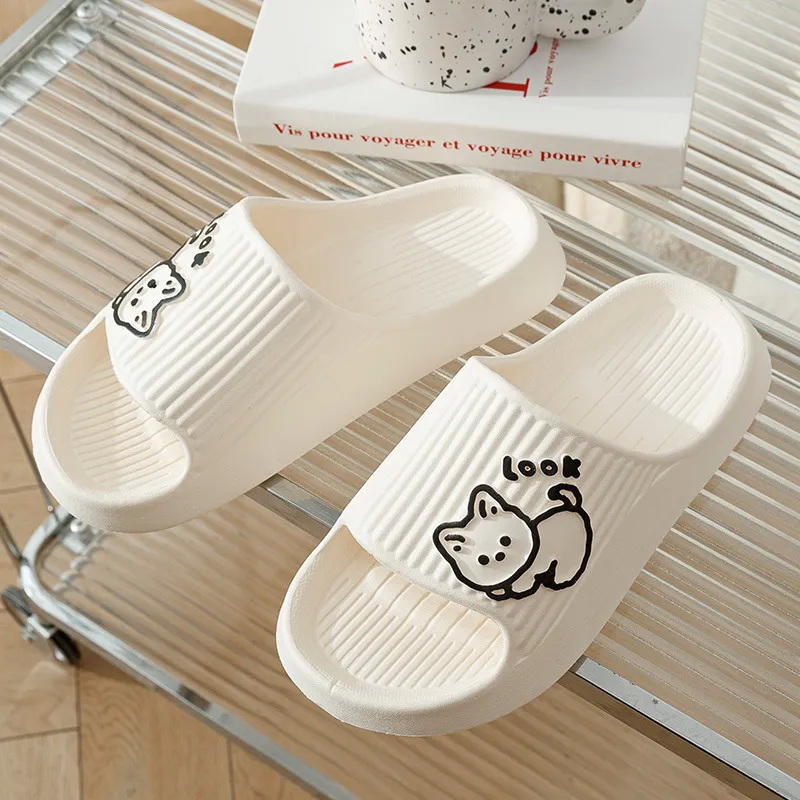 Women Shoes Waterproof - Summer Kawaii Cats Slippers Women Ultra