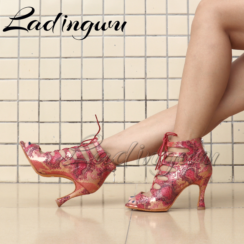 Women'S Shoes Z - Ladingwu Latin Boots Soft Bottom Dance