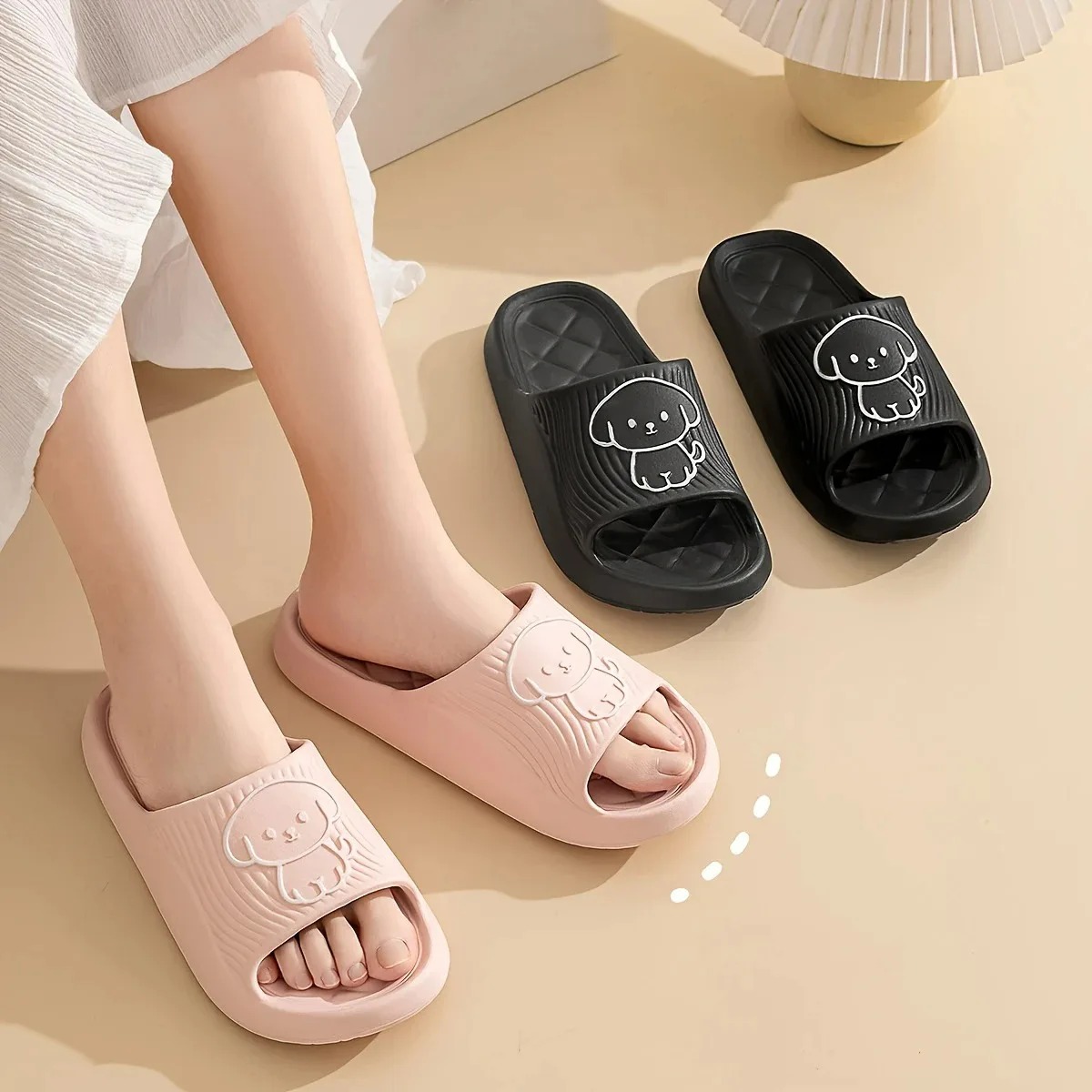 Cute Carton Slippers Bathroom  - Women Shoes Wedges review and price