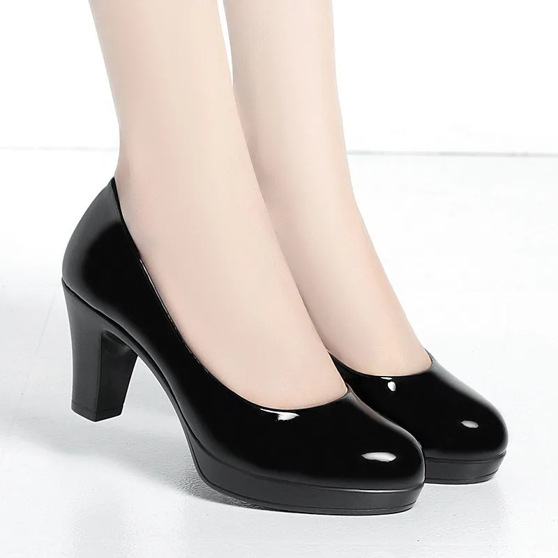 6cm 8cm Plus Size 34-42 Elegan - Patent Leather Pump review and price