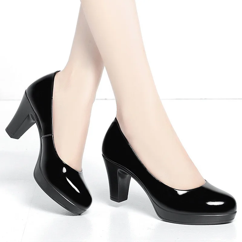 6cm 8cm Plus Size 34-42 Elegan - Patent Leather Pump review and price