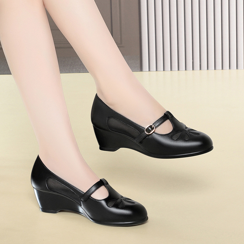 Middle Aged Women Summer Mesh  - Women Shoes Wedges review and price