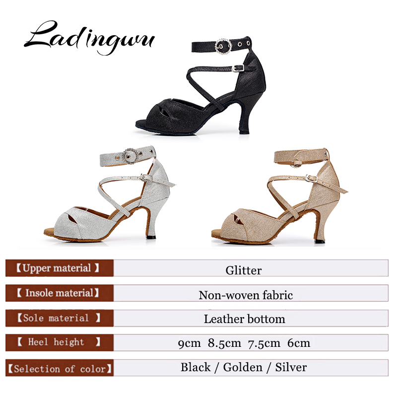 Ladingwu Latin Dance Shoes Gli - Women'S Shoes Z review and price