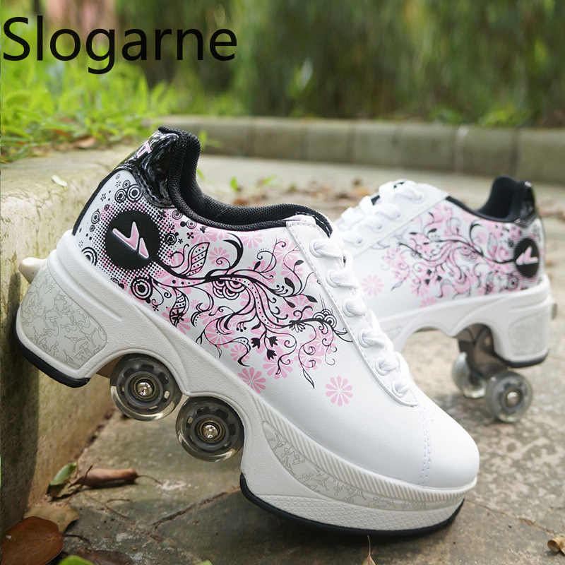 Women 4 Wheels Deformation Rol - Women Shoes Waterproof review and price
