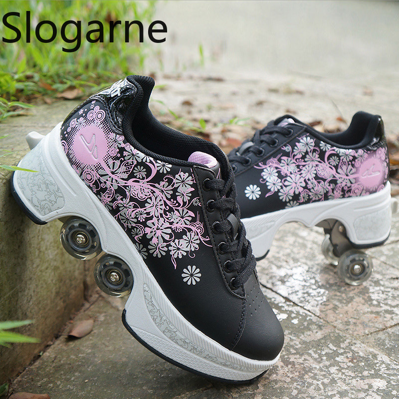 Women 4 Wheels Deformation Rol - Women Shoes Waterproof review and price