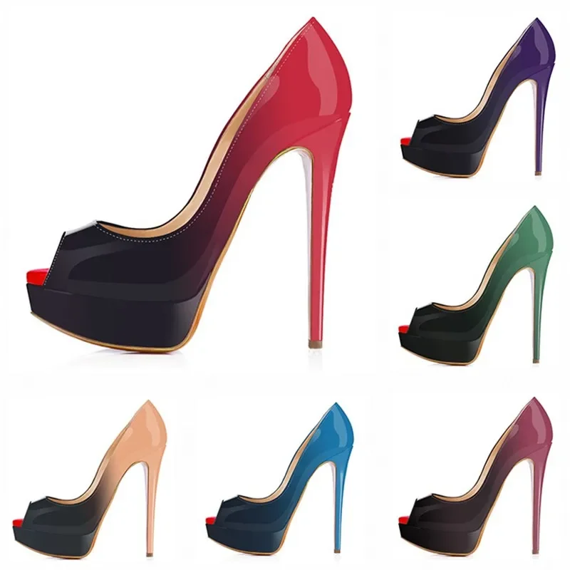 Women Stilettos Sexy Pumps 14c - Patent Leather Pump review and price