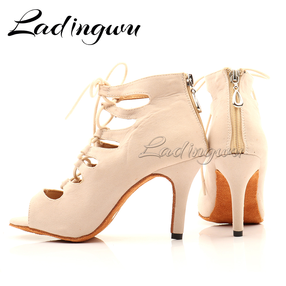 Ladingwu Beige Suede High-top  - Women'S Shoes Z review and price