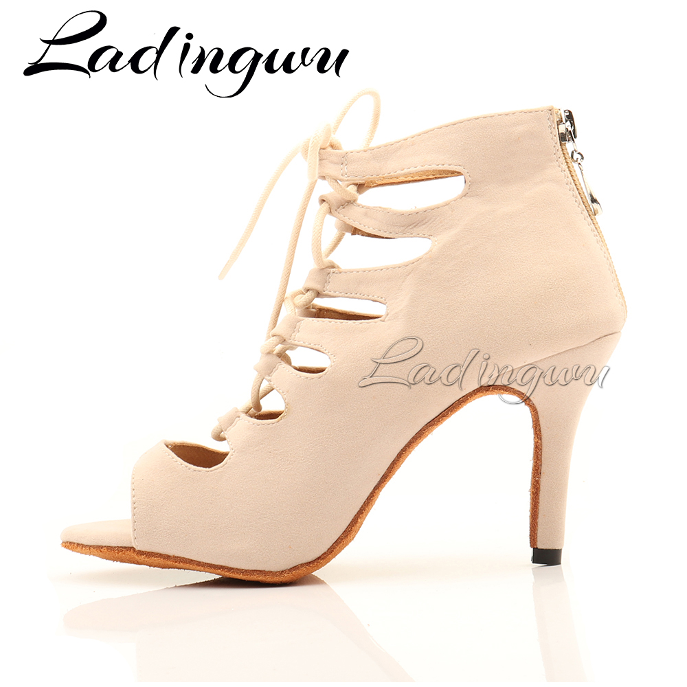 Ladingwu Beige Suede High-top  - Women'S Shoes Z review and price
