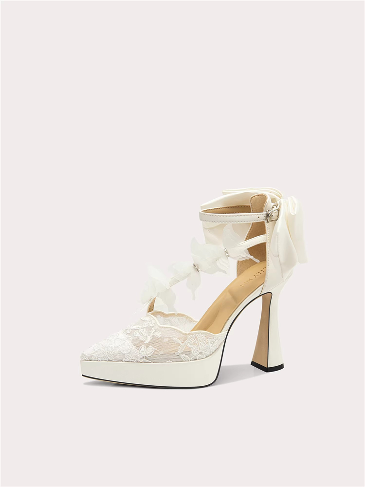 Summer new pointed lace mesh r - Women Shoes Waterproof review and price