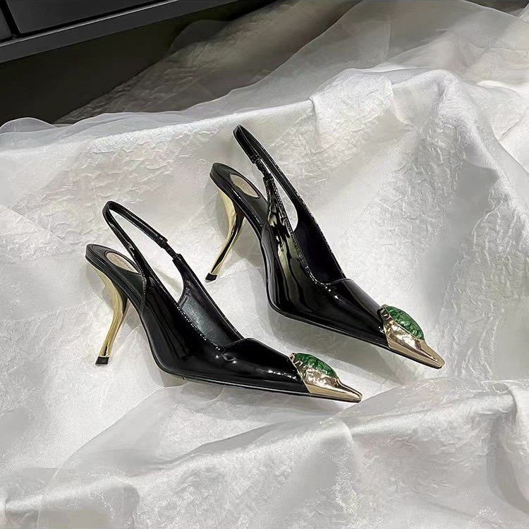 Star style Gemstone Metal Toe  - Patent Leather Pump review and price