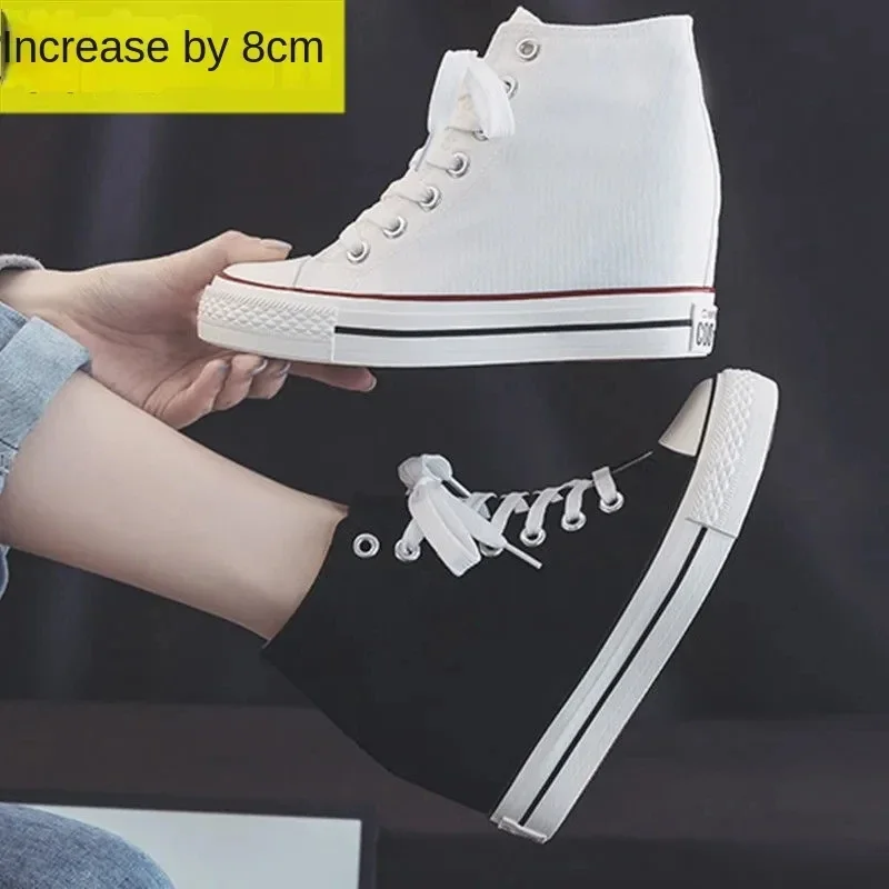 High 8cm Platform Canvas Shoes - Women Shoes Size Chart review and price