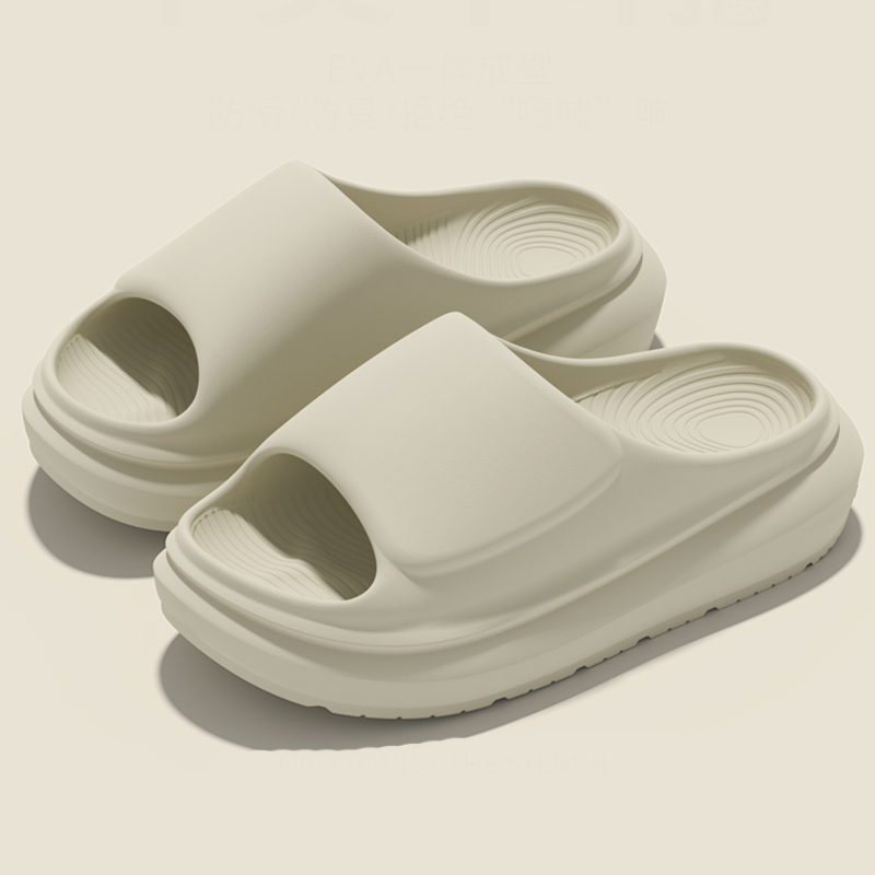 Solid Color Thick Bottom Slipp - Women Shoes Wedges review and price
