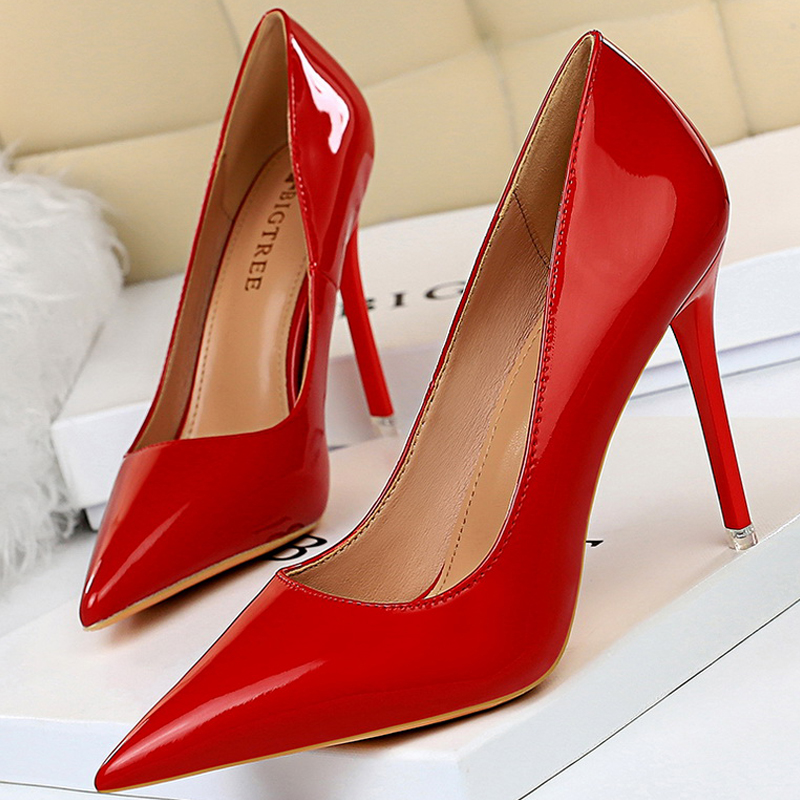 BIGTREE Shoes Patent Leather S - Patent Leather Pump review and price