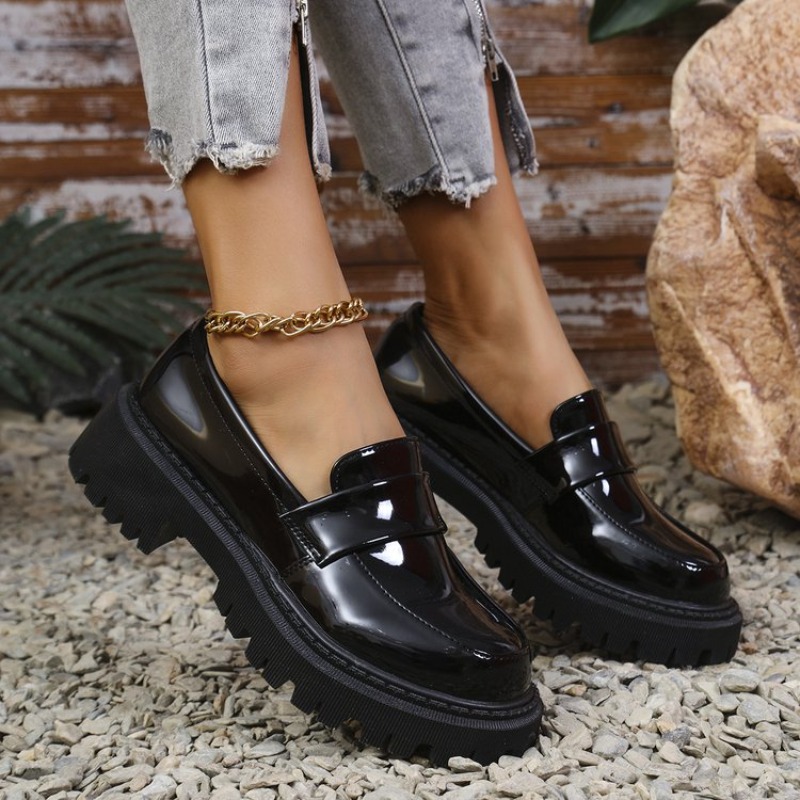 Patent Leather Med Heel Loafer - Patent Leather Pump review and price