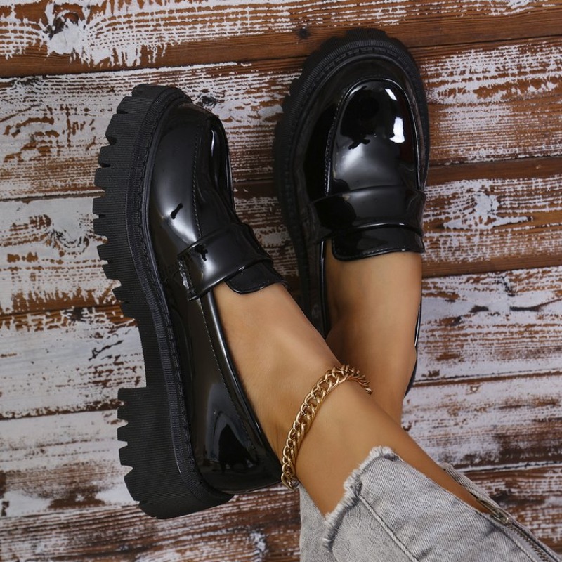 Patent Leather Med Heel Loafer - Patent Leather Pump review and price