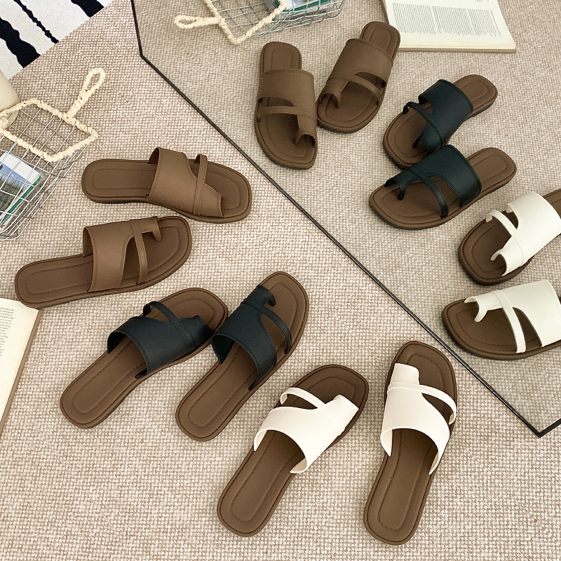 Women Summer New Slide Sandals - Thong Flat Sandal review and price