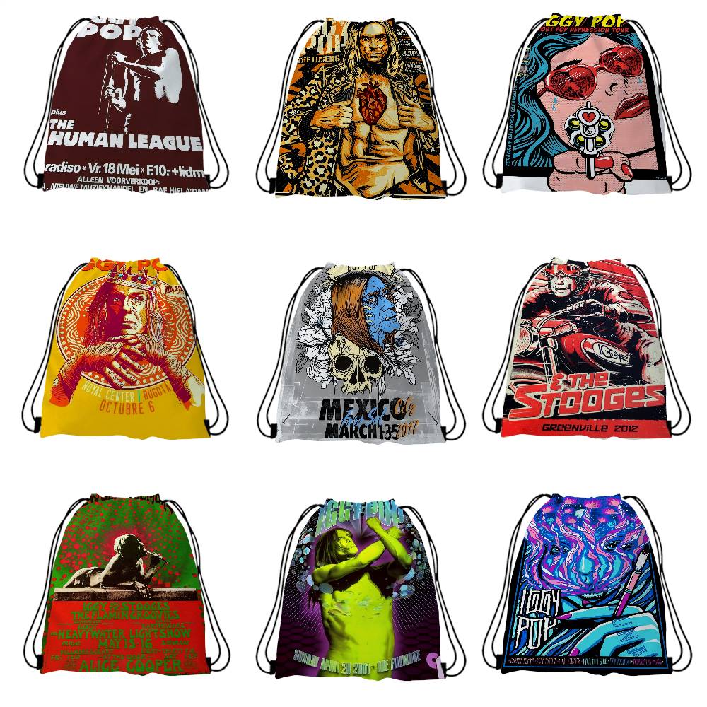 Iggy Pop Band Drawstring Bag G - Women'S Shoes Back To School review and price