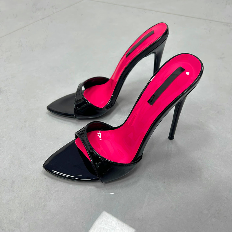 Woman Stilettos 12cm Slipper S - Patent Leather Pump review and price
