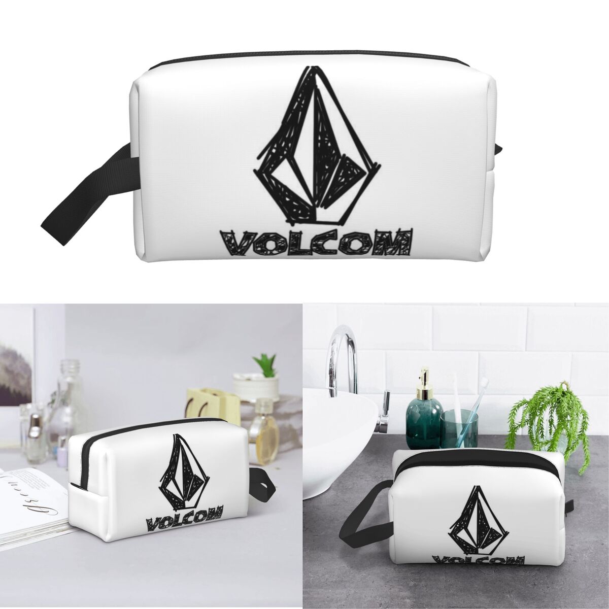 V-Volcom Logo Makeup Bag Cosme - Women'S Shoes Louis Vuitton review and price