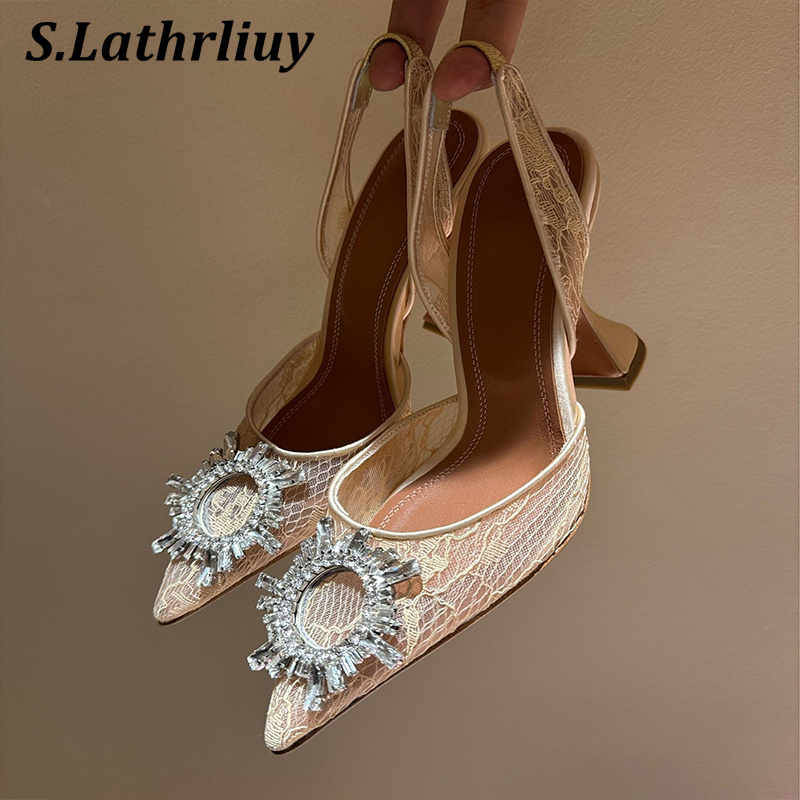 Sandals Rhinestone Flower Poin - Patent Leather Pump review and price