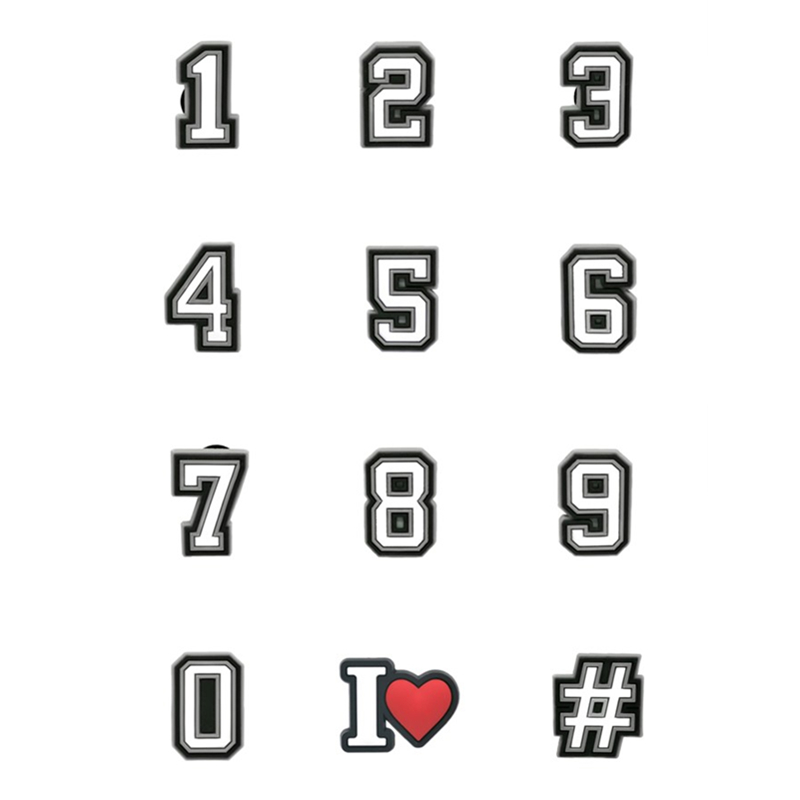 1pcs PVC Number Shoe Charms fo - Women'S Shoes Crocs review and price