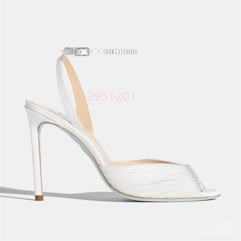 Crystal V Pointed Toe Women Wh - Peep Toe Heels review and price