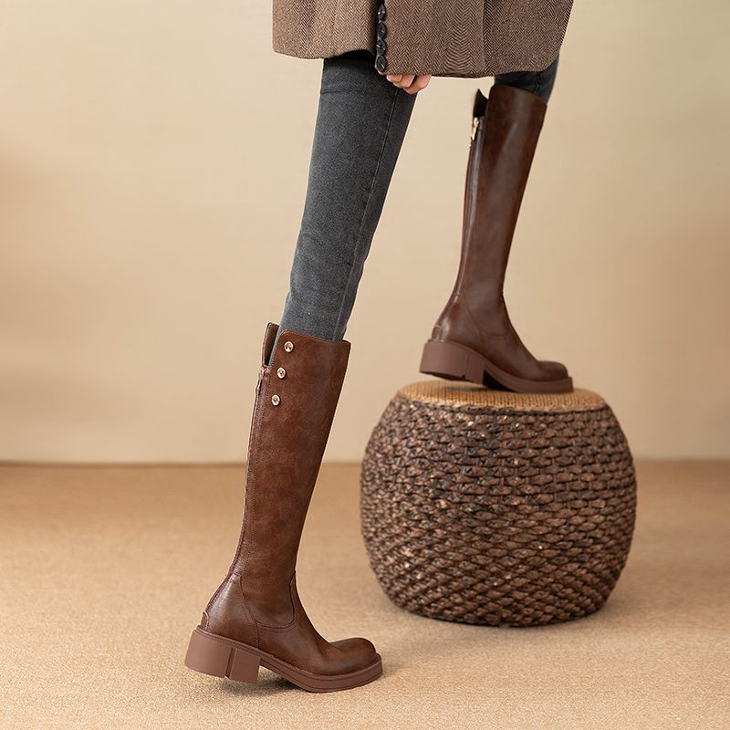 Autumn Winter Middle Heel Ladi - Women Shoes Waterproof review and price